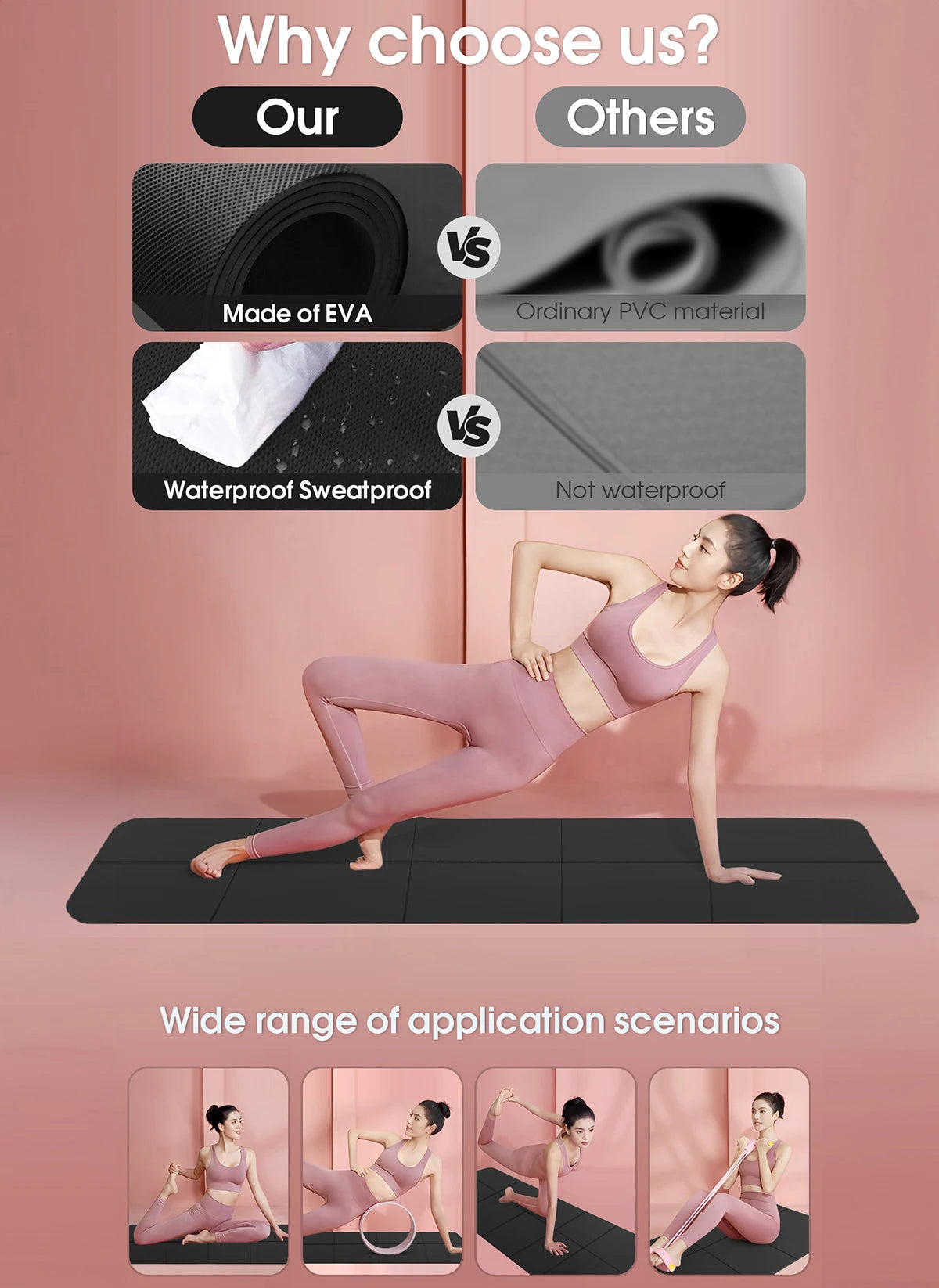 Yoga Mat / Pilates Gymnastics Mat